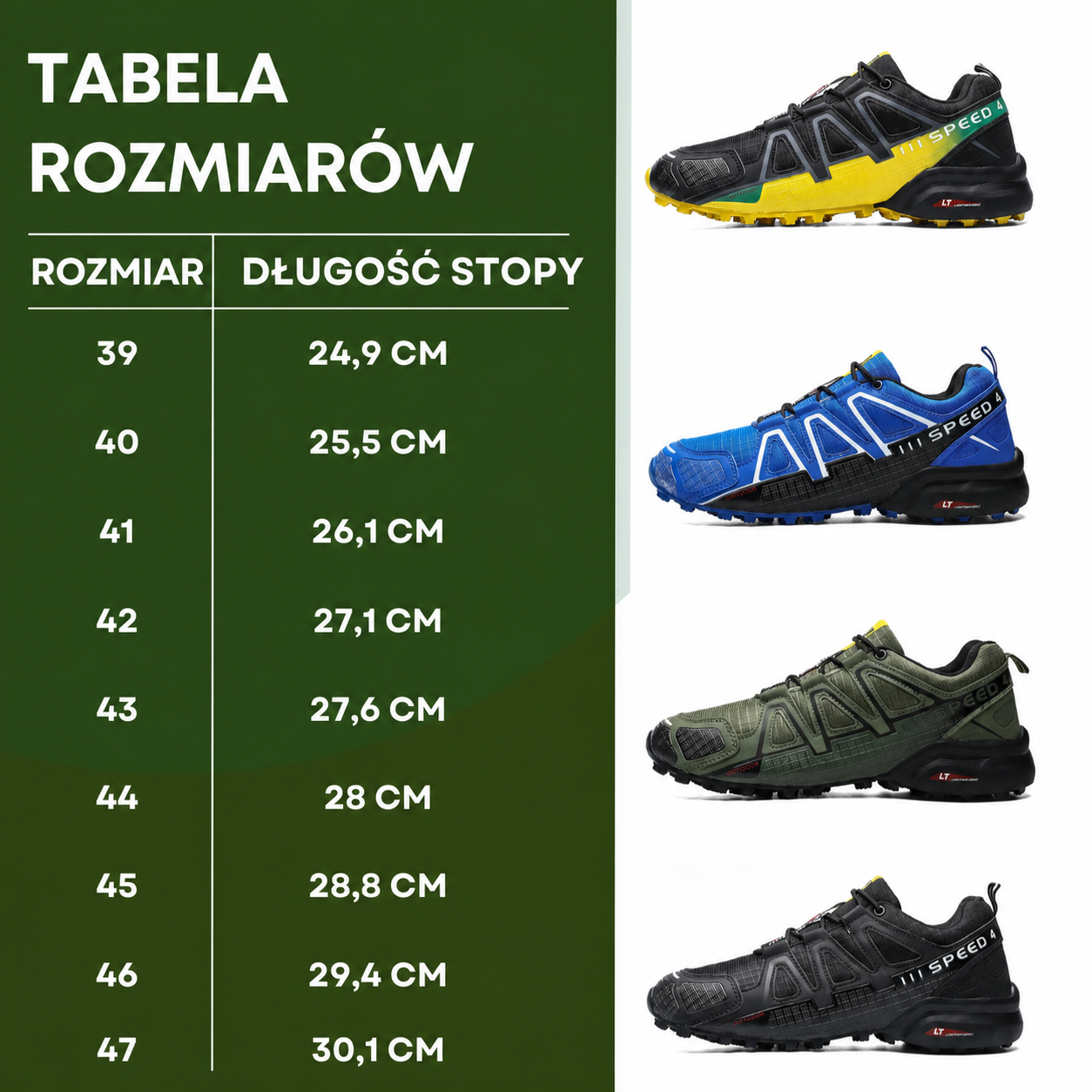SpeedCross IV – pełny zestaw butów z torbą na sznurowadła QuickLace