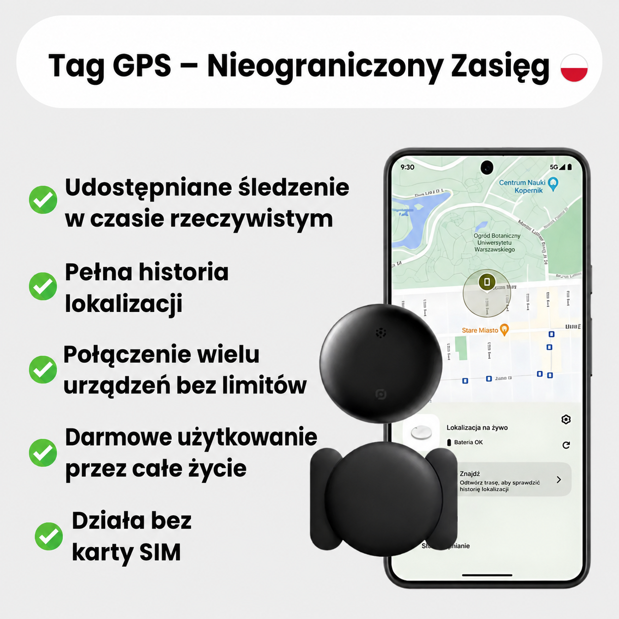 Kompaktowy lokalizator GPS – zaledwie 10 gramów, dyskretny i wytrzymały