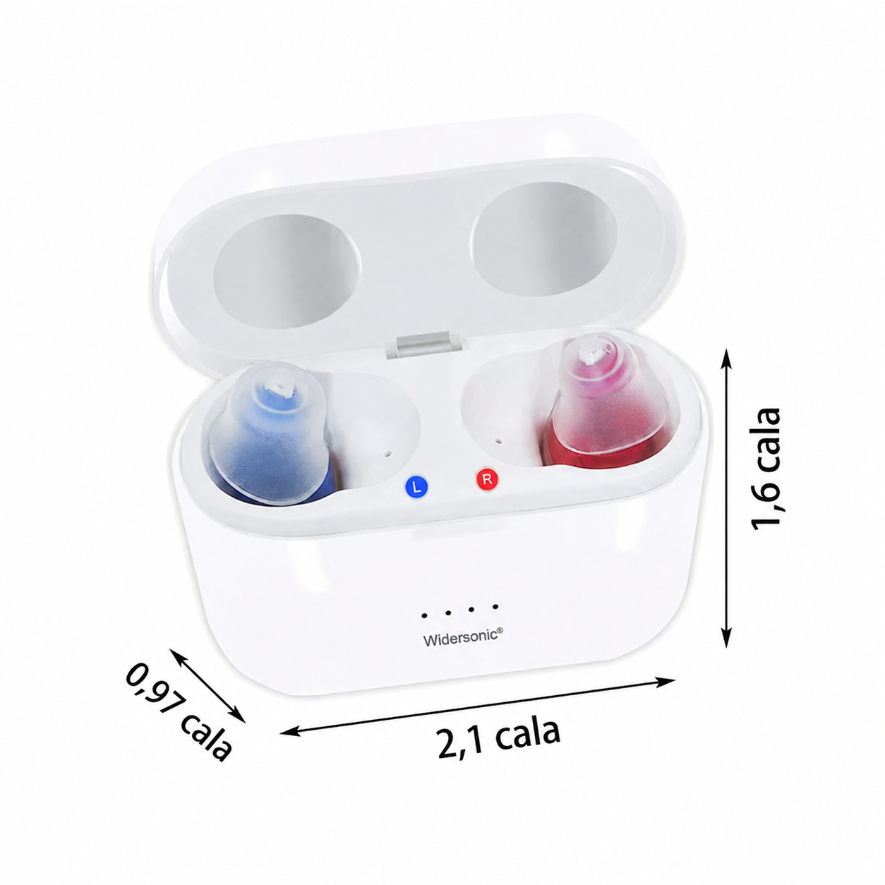 Szczegóły ergonomicznego kształtu aparatu słuchowego ClearPro