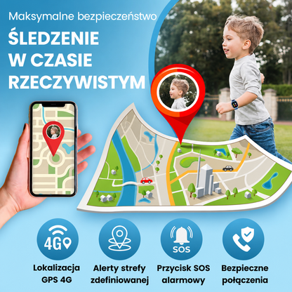 Smartwatch GPS dla dzieci kompatybilny z kartami SIM na kartę i abonamentowymi