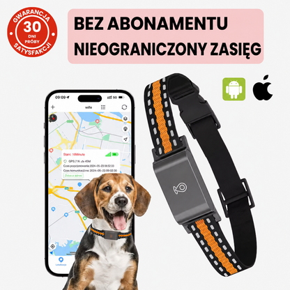 Obroża GPS dla psów i kotów z modułem śledzenia w czasie rzeczywistym bez abonamentu