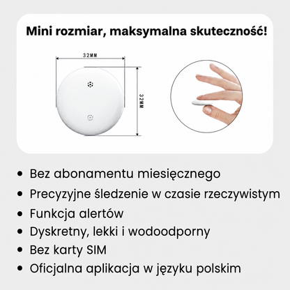 Dyskretny lokalizator GPS przymocowany do obroży kota
