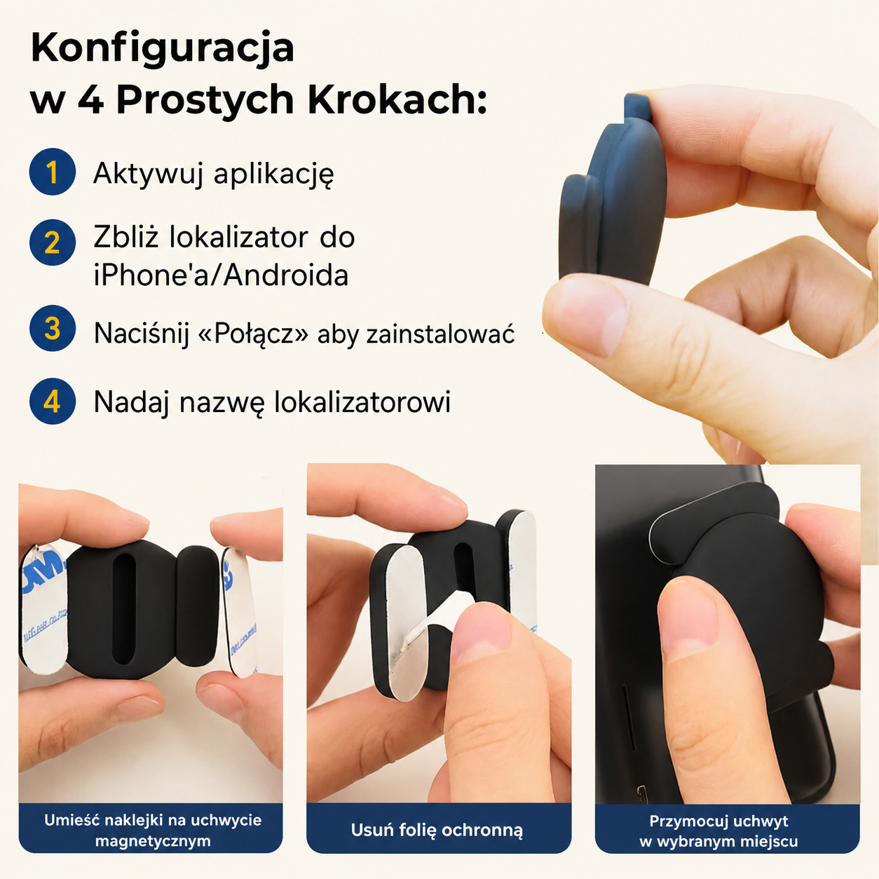 Kompaktowy lokalizator GPS z baterią CR2032 i odpornością IP67 do monitorowania pojazdów