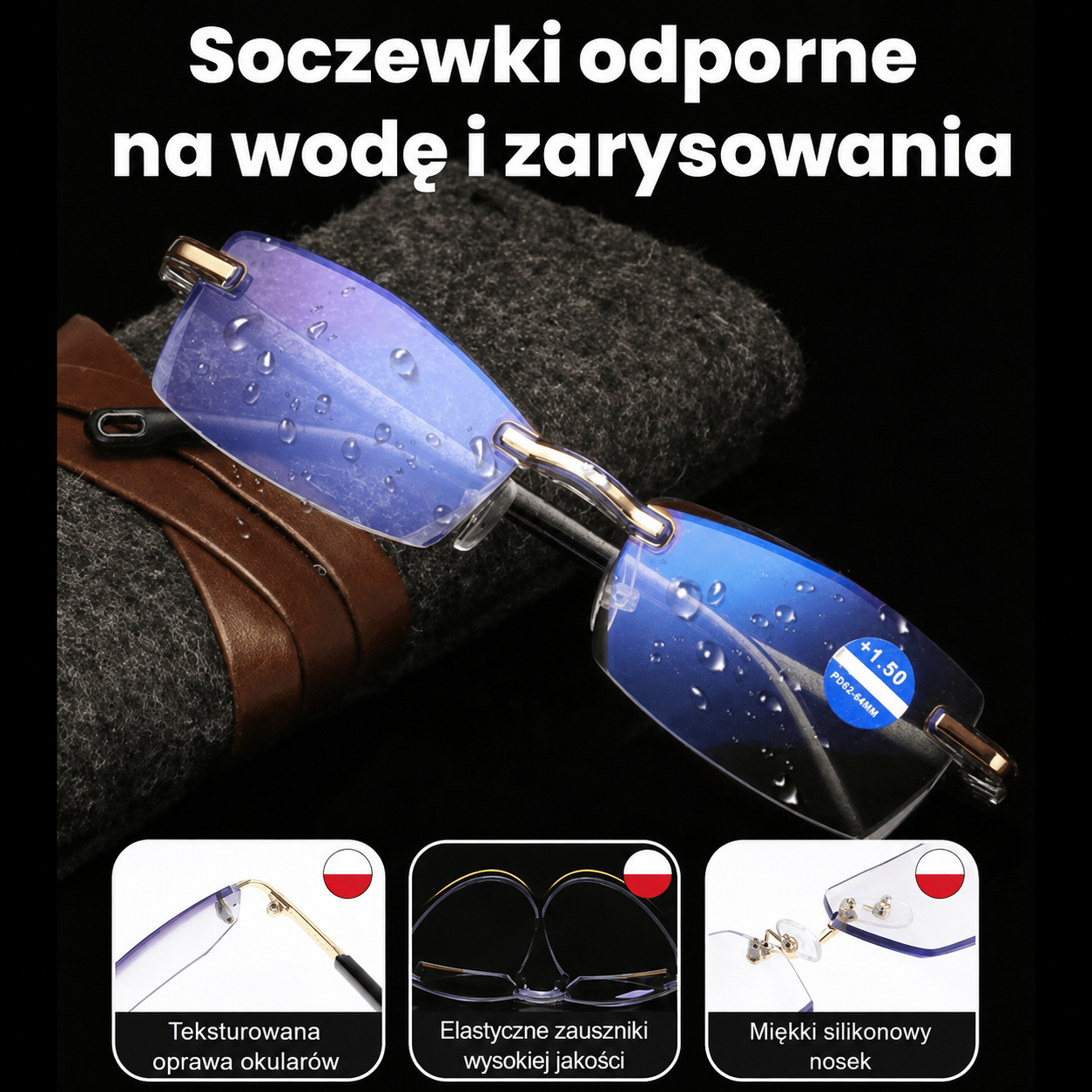 Wielofunkcyjne okulary inteligentne idealne do czytania, prowadzenia samochodu i prac domowych