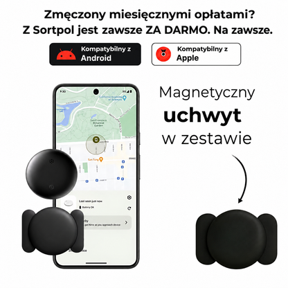 Lokalizator GPS z długą żywotnością baterii do 24 miesięcy i łatwą wymianą