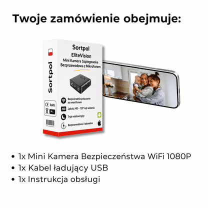 Mini kamera szpiegowska EliteVision – najlepszy stosunek jakości do ceny na rynku