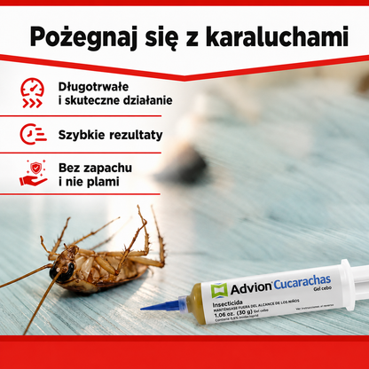 Efektywna przynęta żelowa na karaluchy w strzykawce jednorazowego użytku