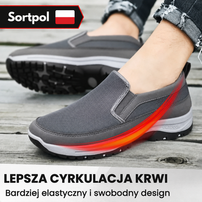 Elastyczna podeszwa ortopedyczna w butach OrthoPro chroniąca stawy