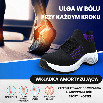 Buty Orthofit – szczegół oddychającego materiału technicznego