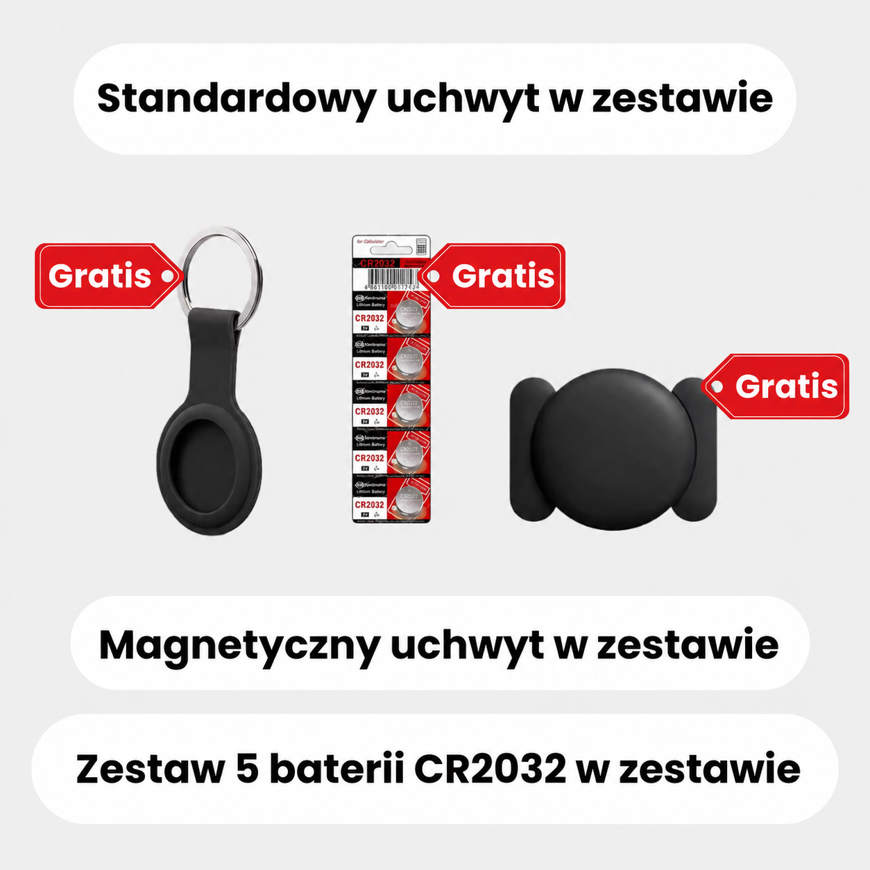Lokalizator GPS dla seniorów w różnych kolorach – biały, czarny, niebieski i różowy