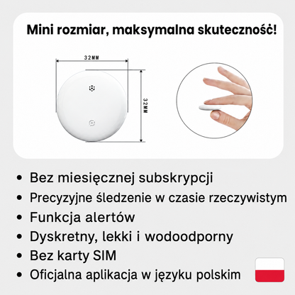 Dyskretny lokalizator GPS łatwy do ukrycia w pojeździe z alertami ruchu