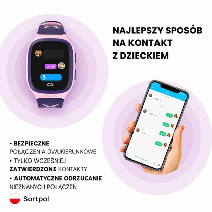 Smartwatch GPS dla dzieci z wideorozmowami 4G i wiadomościami głosowymi
